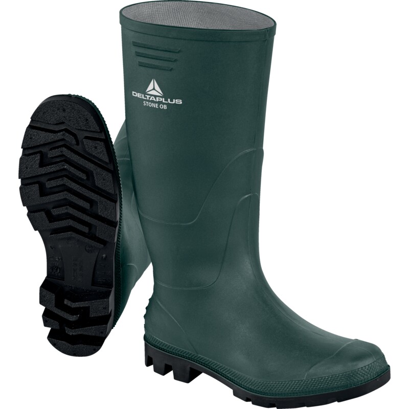 Deltaplus PVC ČIŽMY STONE OB, ZELENÁ 46