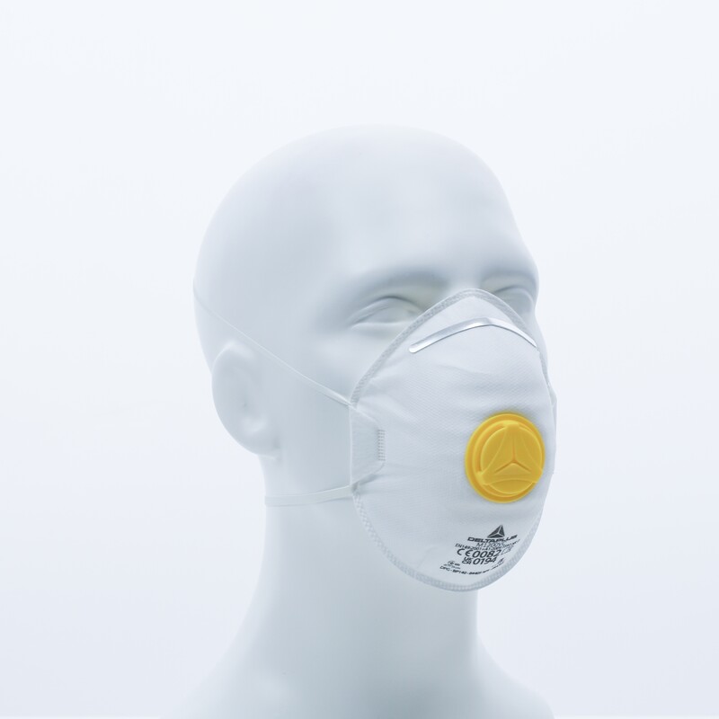 Jednorazová dýchacia maska P2 plášť s ventilom