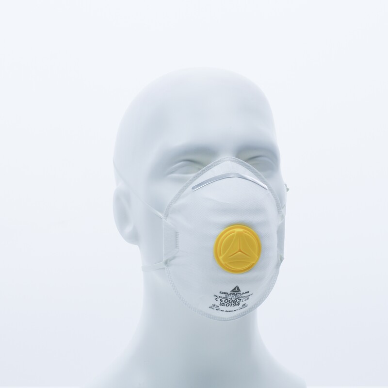Jednorazová dýchacia maska P2 plášť s ventilom