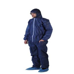 Combinaison PLP non tissé bleu glissière capuche