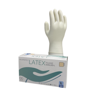 Gant latex micro-poudré
