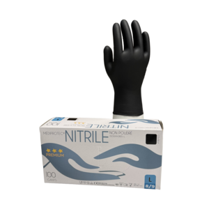 Gant nitrile PREMIUM noir non poudré
