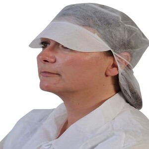 Casquette résille PLP non tissé blanc