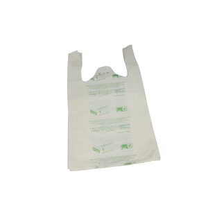 Sacs bretelle biodégradables blanc