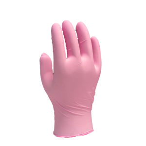 Gant nitrile rose non poudré