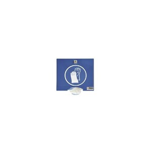 Distributeur laqué bleu à serrure pour gants PE
