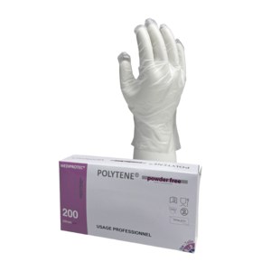 Gant polytène non poudré usage professionnel