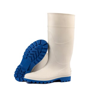 Botte blanche caoutchouc nitrilique/PVC