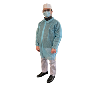 Blouse PLP NT bleu pressions poignets élastiqués