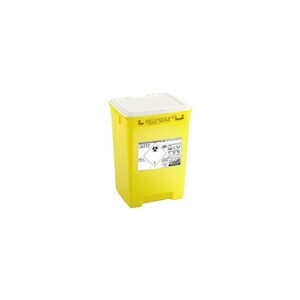 Fut polypropylène jaune couvercle plein