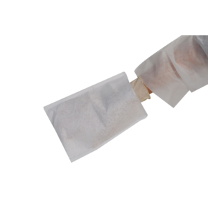 Gant de toilette polyester viscose blanc