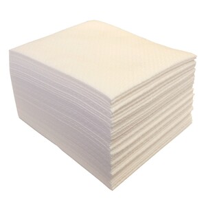Carré de soins AIRLAID gauffré blanc