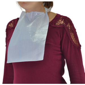 Bavoir enfant ouate + PE bleu