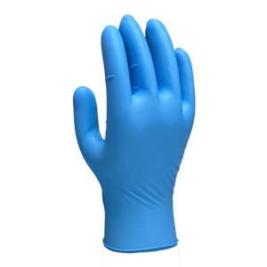 Gant nitrile bleu non poudré en sachet