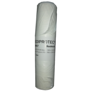 Tablier STD PE BD blanc en rouleaux