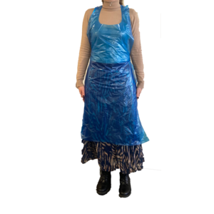 Tablier SUP PE BD gaufré bleu