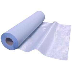 Drap d'examen plastifié en rouleau bleu 