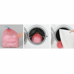 Sac bande et lien soluble rouge eau froide