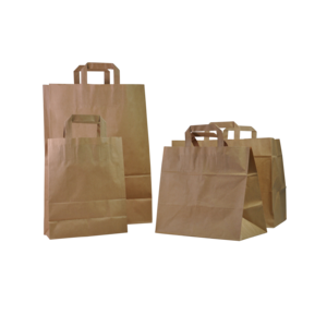 Sacs cabas p.plate kraft ecru 70 gr/m²