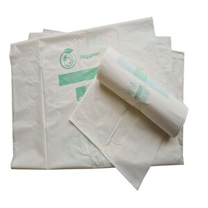 Sac type 130 L blanc biodégradable