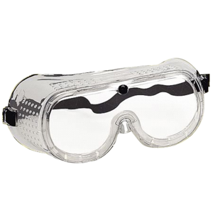 Masque incolore monture PVC perforation latérale