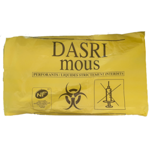 15 L BD jaune DASRI lien coulissant