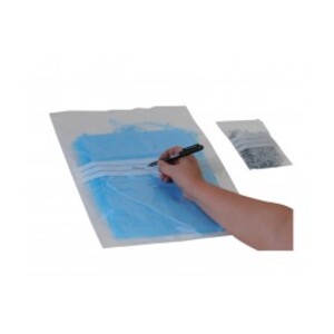 Sachet fermeture pression POLYZIP bande blanche
