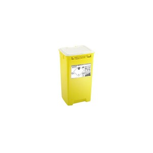 Fut polypropylène jaune couvercle plein