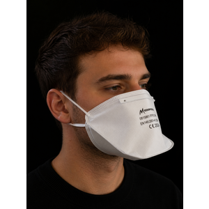 Demi-masque filtrant blanc pliable FFP2 NR D