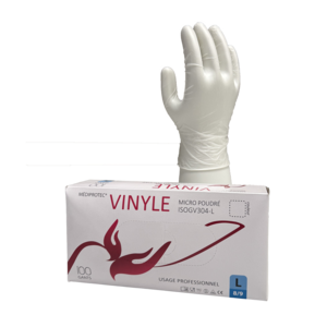 Gant vinyle micro-poudré qualité PRO
