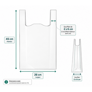 Sac bretelle BD transparent en liasse