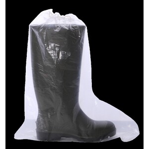 Sur-bottes PE BD gaufré transparent