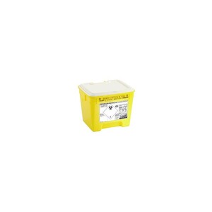 Fut polypropylène jaune couvercle plein
